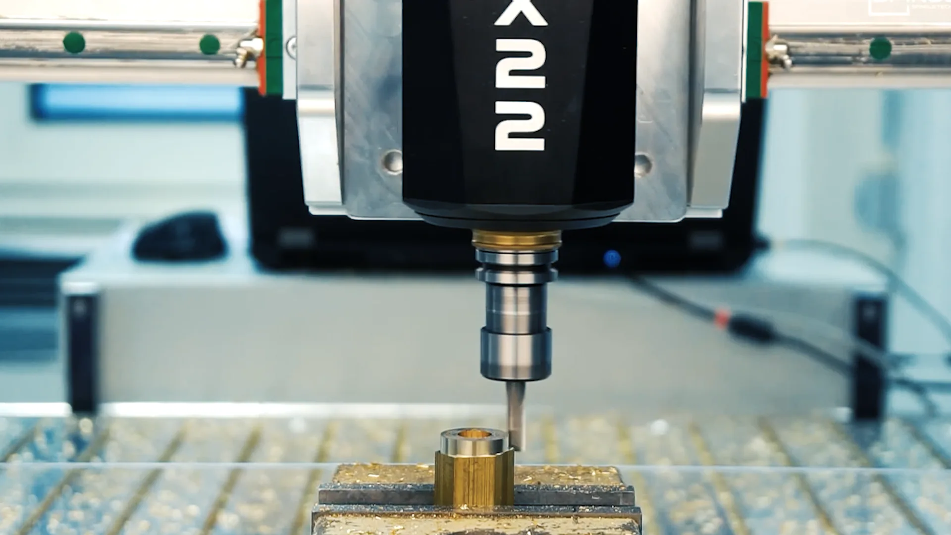SPINOGY X22 Motorspindel fräst Messing