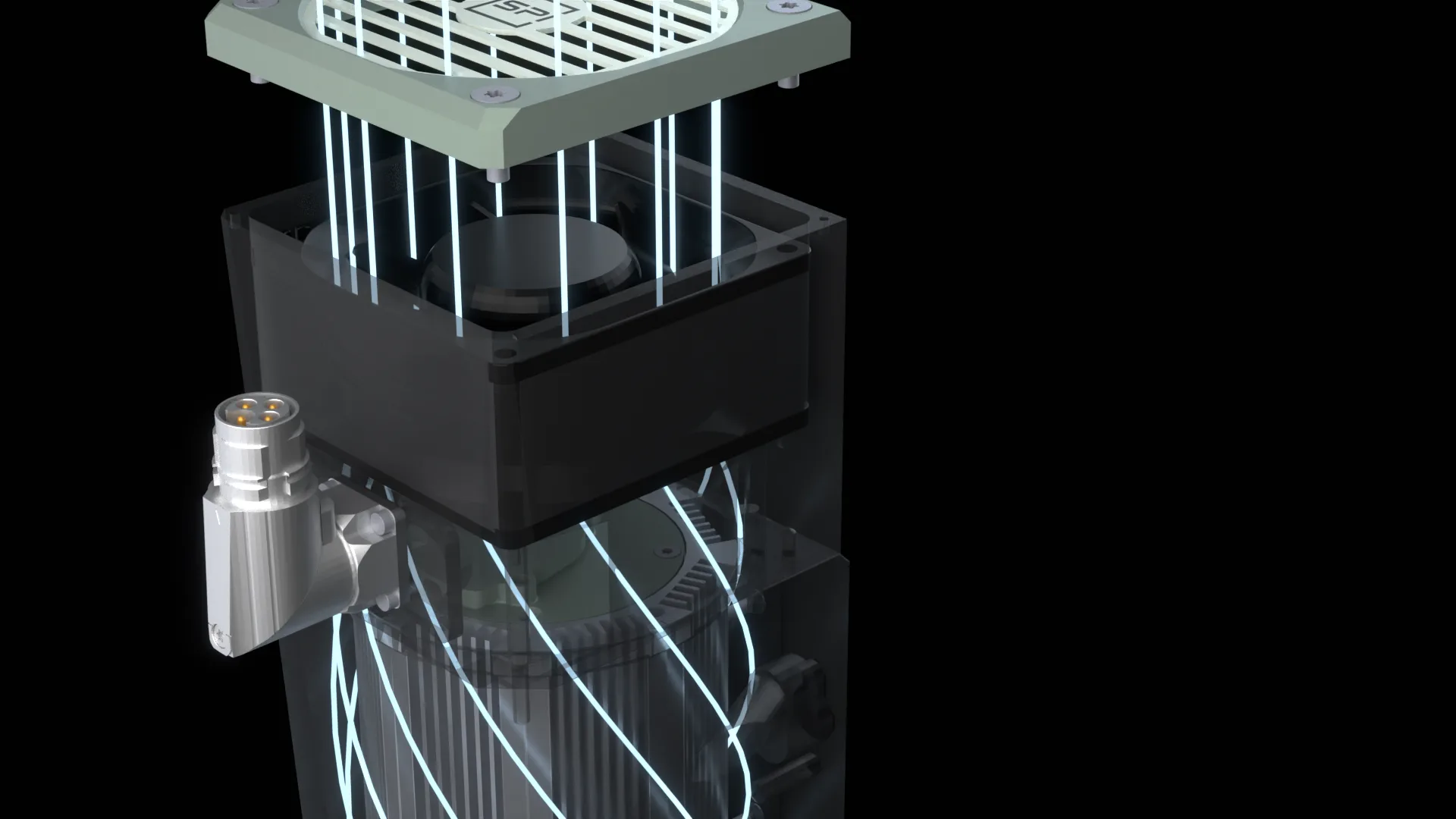 X22 – air cooling with axial cooling-fin heat sink