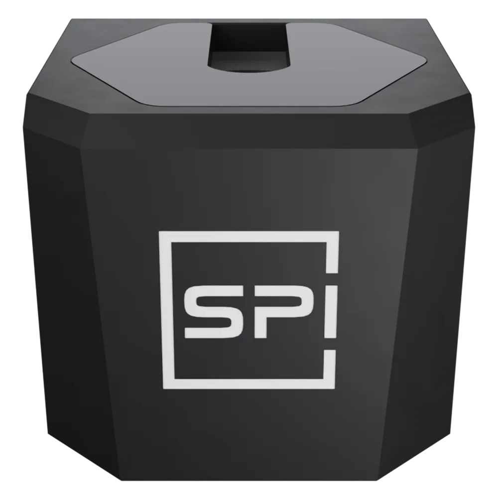 SPINOGY Montageblock, leer, Aufnahmeschlitz von oben sichtbar