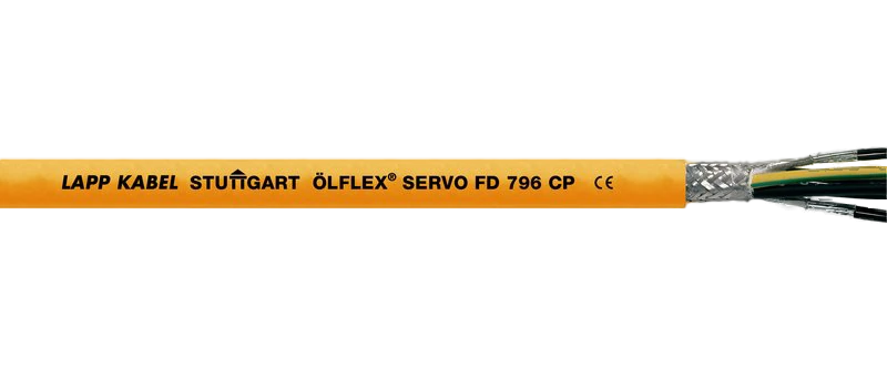 Motoranschlussleitung LAPP ÖLFLEX SERVO FD 796 CP, orange