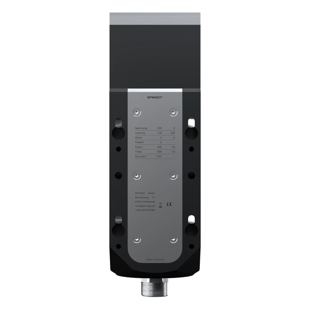 SPINOGY motor spindle X11-L-ER20, front view with type designation
