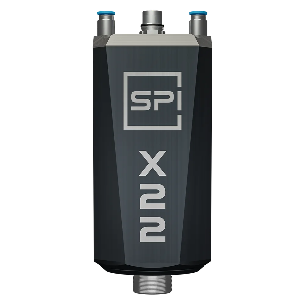 SPINOGY motor spindle X22-F-ER25, front view with type designation