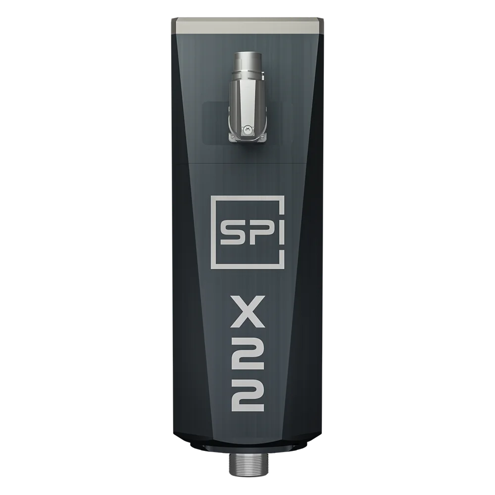 SPINOGY motor spindle X22-L-ER20, front view with type designation