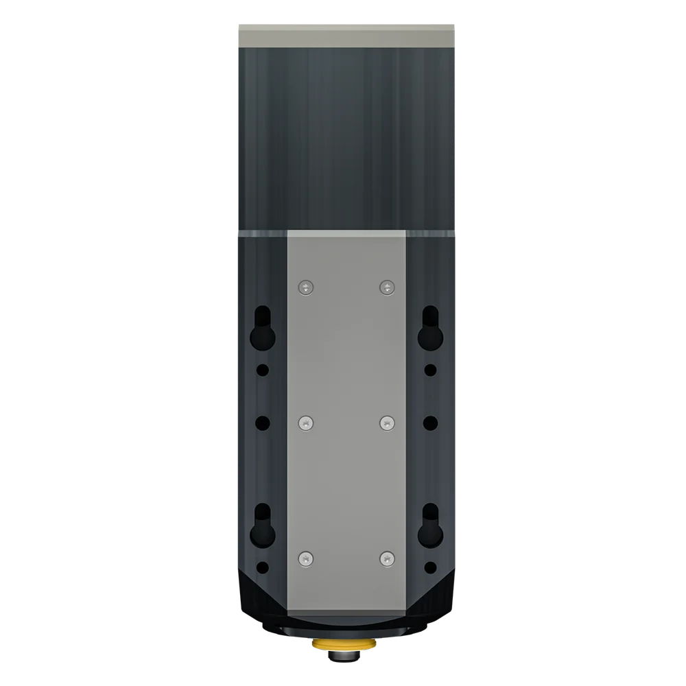 SPINOGY motor spindle X22-L-HSKC25 (Ausstellung), rear view with mounting plate